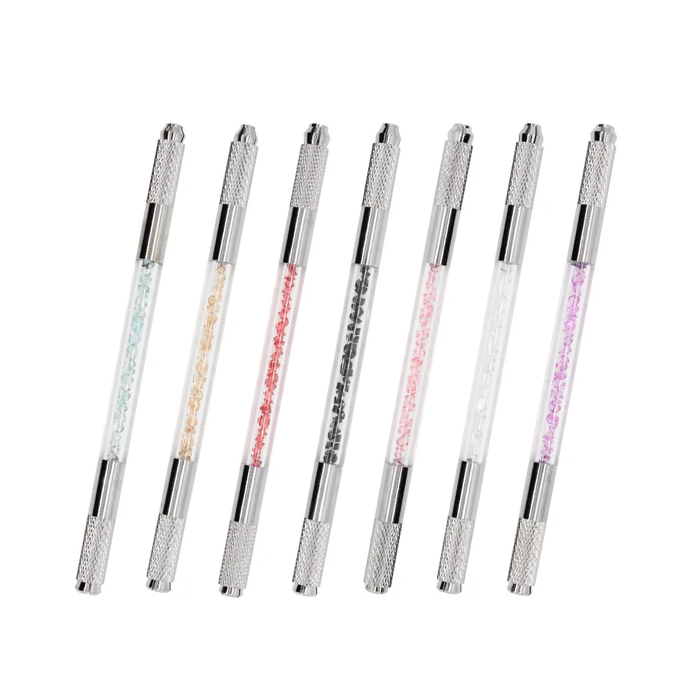 

KZBOY 10PCS Double Sided Gem Microblading Handles with Individual Package Disposable Manual Pen for Eyebrow Lip Eyeliner Tebori