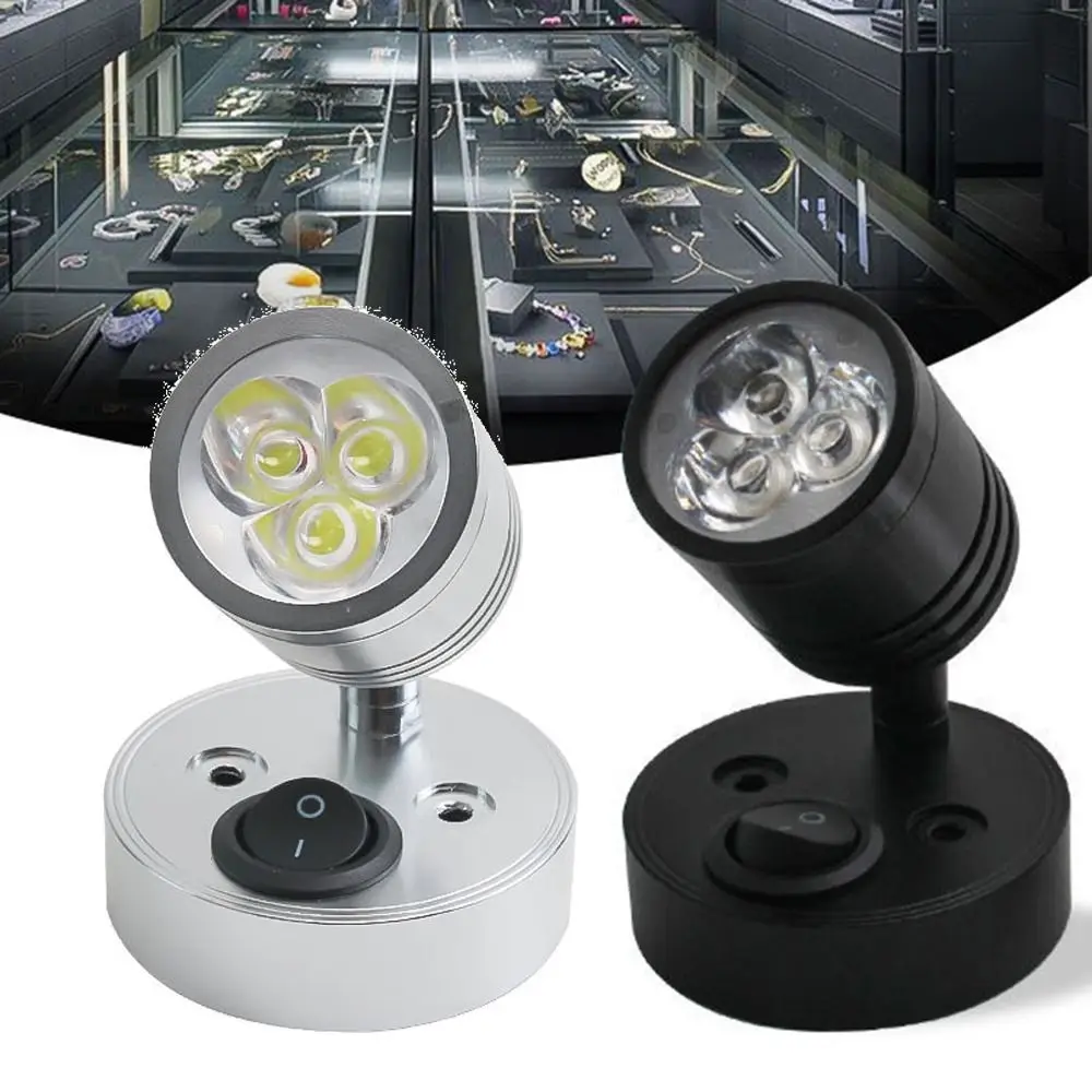 

Durable Wall Mounted Reading Lamp Touch Switch Adjustable RV LED Light Swivel Head Caring Eyes 12 Volt Spotlight Bedside