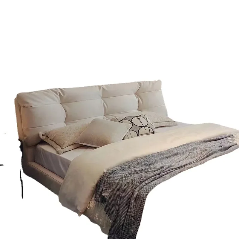 

Fairy bed full of fairy feeling, Nordic style bedroom leave-in technology cloth, fabric soft bed