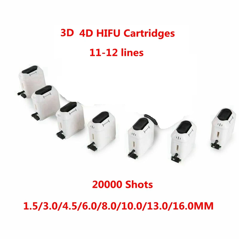 Nhà Máy Trực Tiếp 20000 Viên 12 Đường 3D/4D HIFU Hộp Mực Thể Trao Đổi Mặt Cơ Thể Hộp Mực Dành Cho Máy Mặt Chống Lão Hóa