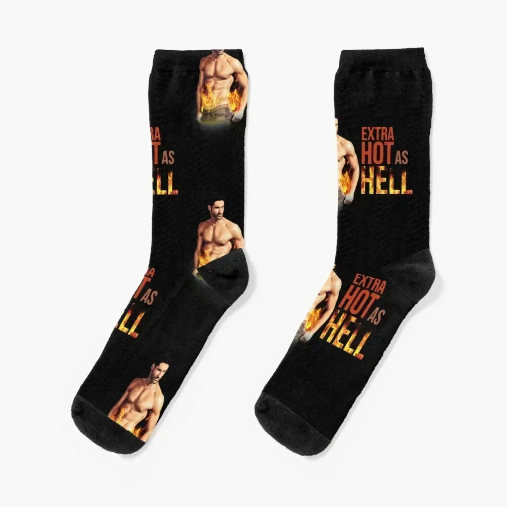 

Extra Hot as Hell Socks New year's happy Climbing funny sock Socks Female Men's