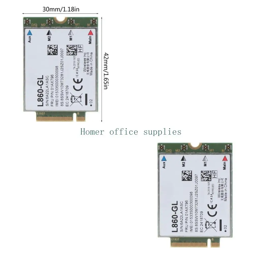 

Модуль K43B 4G Fibocom L860-GL WWAN-карта для Carbon 7-го поколения, P43