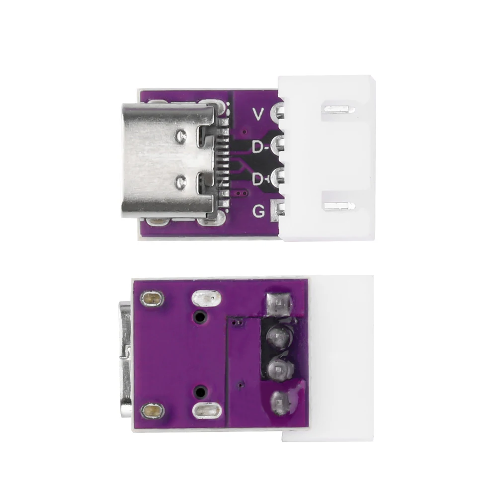 Papan konversi daya arus tinggi USB3.1 16P hingga 2.54 dimasukkan di kedua sisi papan uji motherbase TYPE-C