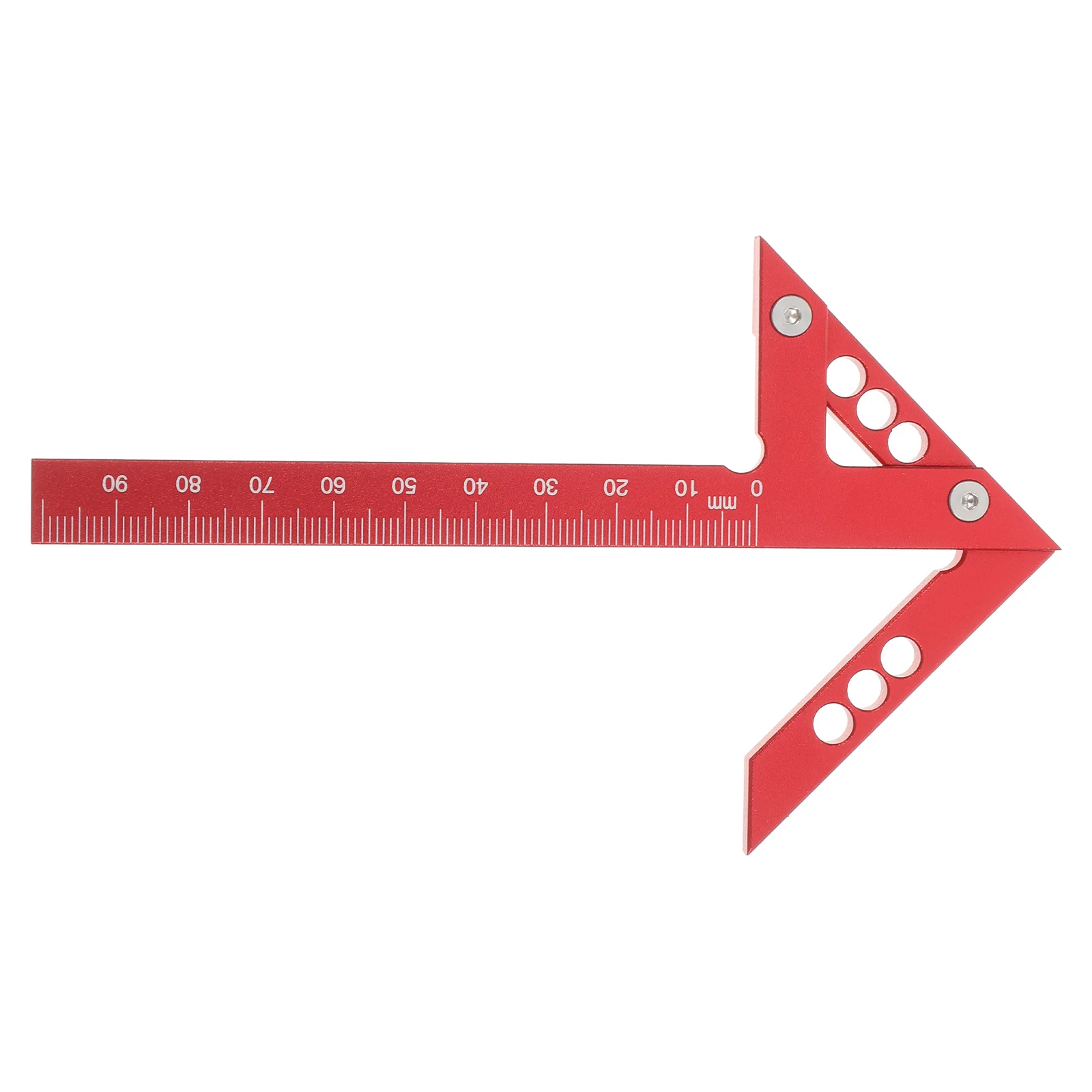 

Aluminum Alloy Center Scribe Tool Red 45 Degree Angle Woodworking Marking Gauge Precise Measurement Carpenter Accessories