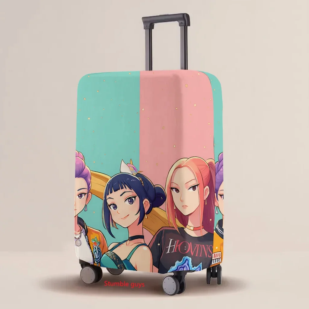 

Kpop Demon Hunters Luggage Protective Cover Fashion Elastic Wear-Resistant Cartoon Print Case For Suitcase​