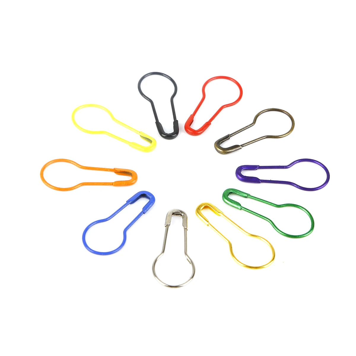 100pcs/lot Colorful Knitting Crochet Locking Stitch Marker Hangtag Safety Pins DIY Sewing tools Needle Clip Crafts Accessories