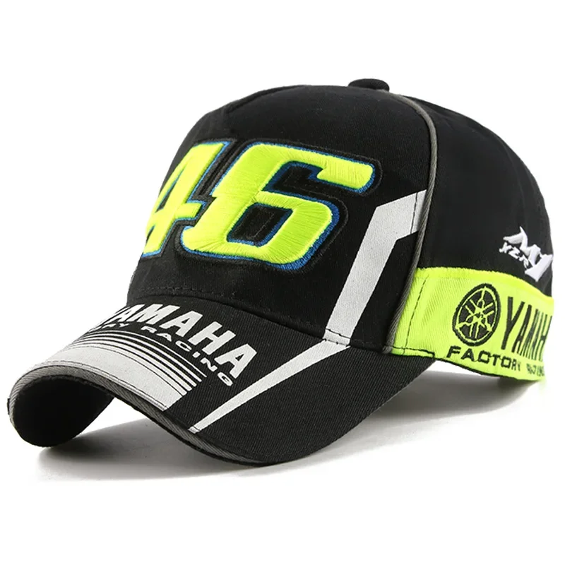 ياماها VR-46 دراجة نارية سباق قبعة قبعة بيسبول الصيف الرجال الترفيه التدريب اليومي واقية من الشمس قبعة الشمس القطن موضة بلغت ذروتها قبعة
