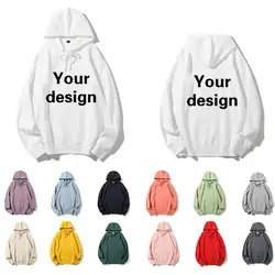 Spring Autumn Men Women Hoodies Printed Logo Embroidered Names Customized Anime Images DIY Long Sleeved Casual Jackets