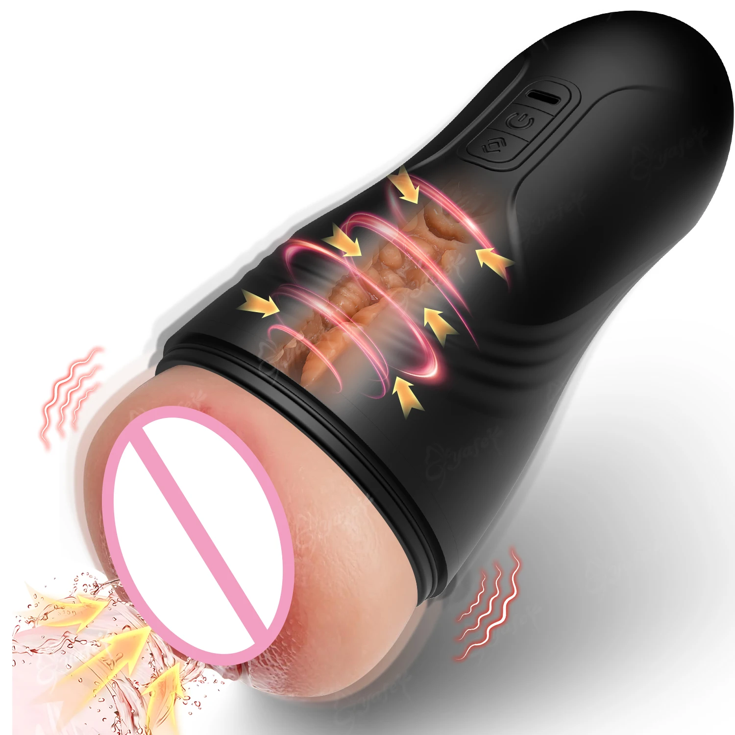 Automatic Male Masturbation Cup Real Vagina Pocket Pussy Penis Oral Masturbator Blowjob Vibration Machine Adult Sex Toy for Man