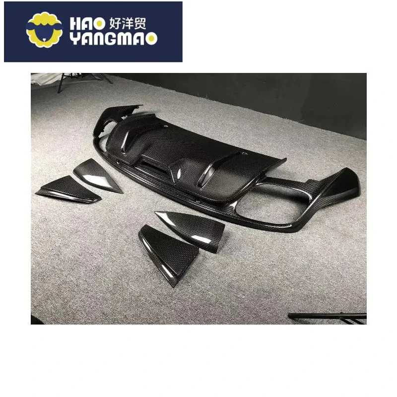 Applicable to ForPorsche Panamera 971 Parts Emitting Diode Carbon Fiber Rear Diffuser Separator Body Set