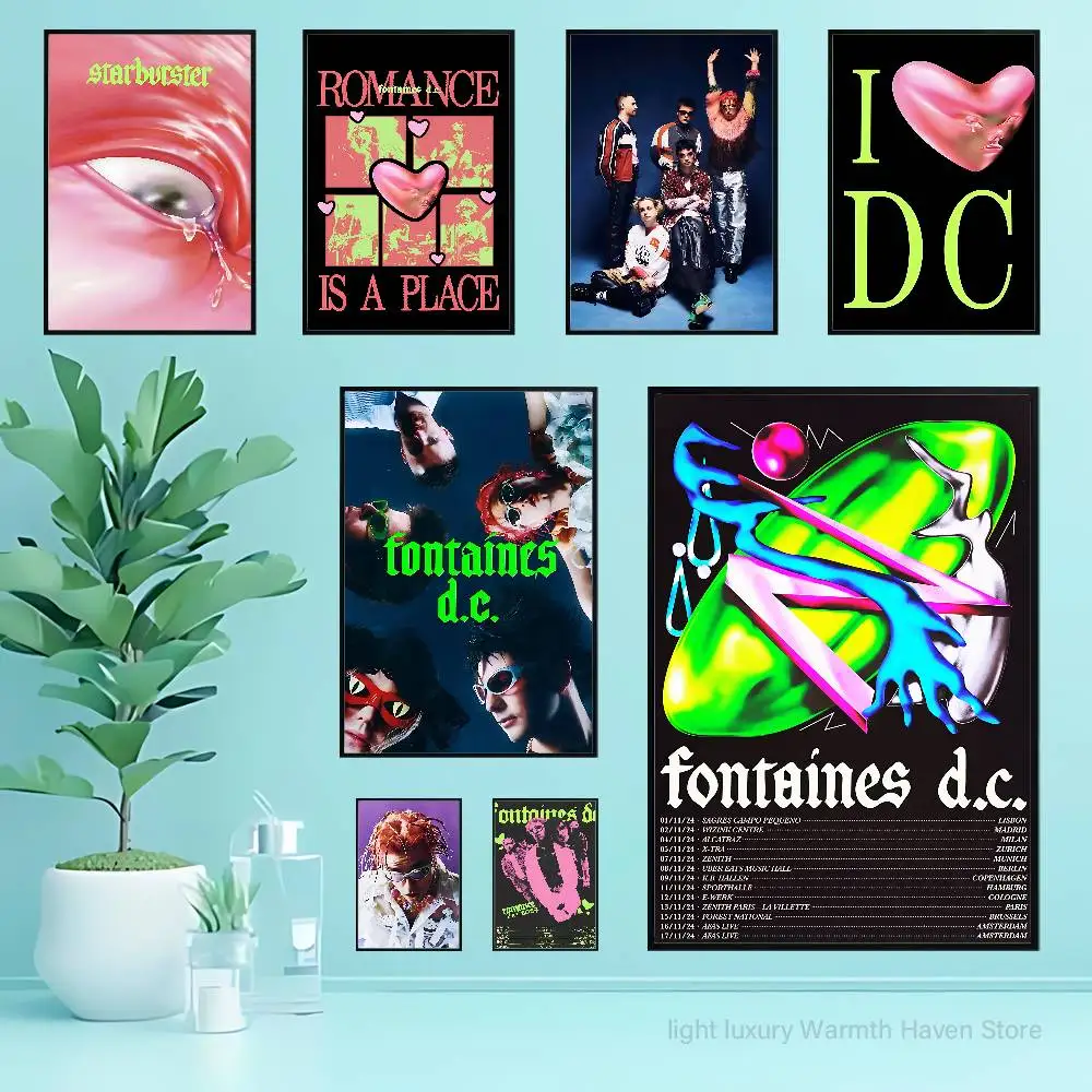 

F-Fontaines D-DC Romance Poster Fancy Wall Sticker for Living room bar retro decorative painting room