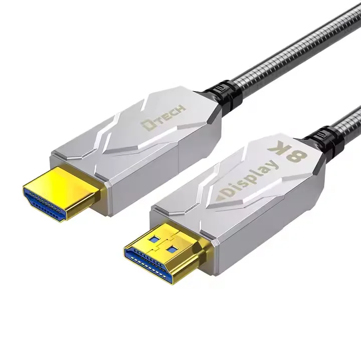 Hot Selling 2.1 Version Gold Plated HDMI-HDMI Video Optical Fiber AOC HDMI Cable 15 Meters