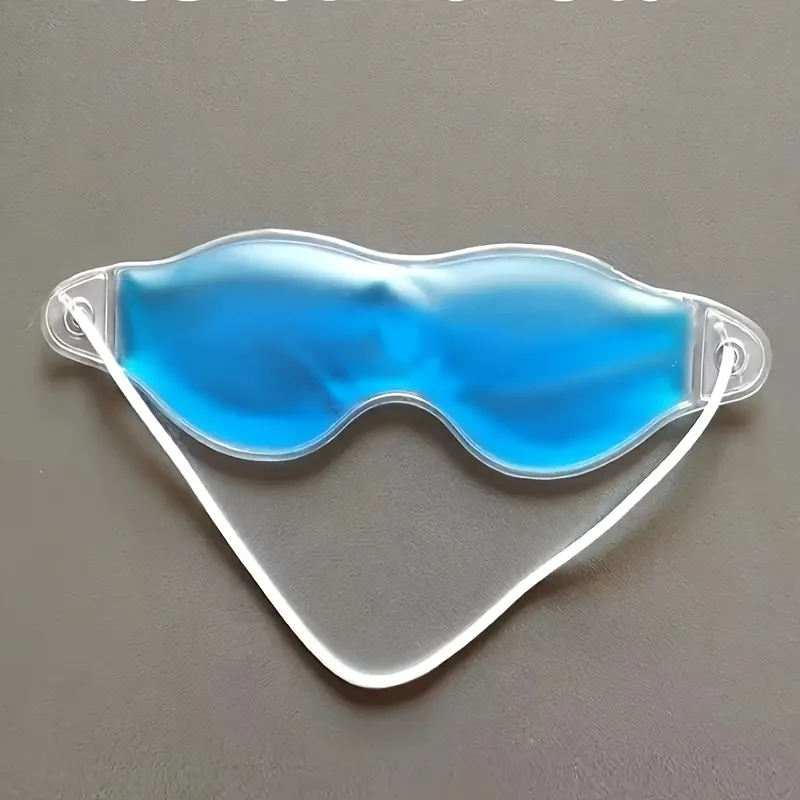 2pcs Gel Cold Compress Eye Masks to Relieve Dark Circles and Fatigue, Reusable Dual-Effect (Cold & Hot) Eye Patches