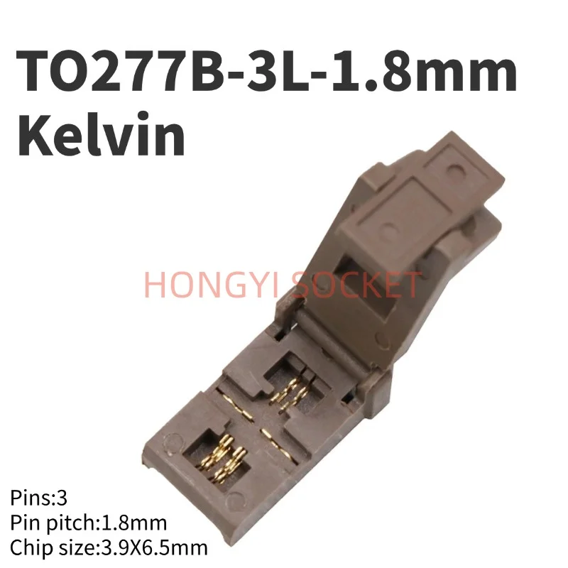 TO277B-3L Kelvin enchufe de prueba de 4 cables grado militar pitch1.8 pines de contacto de resorte accesorio de grabación HAST conector de cable de 3 pines 30V 50mΩ