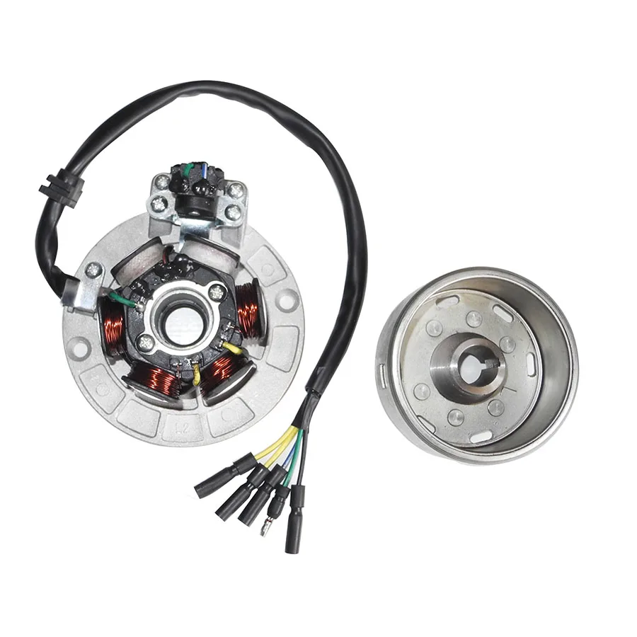Magneto stojan zestaw wirnika z oświetleniem dla YINXIANG YX 150cc 160cc KAYO BSE SDG SSR pitbike motor terenowy MOTORCROSS