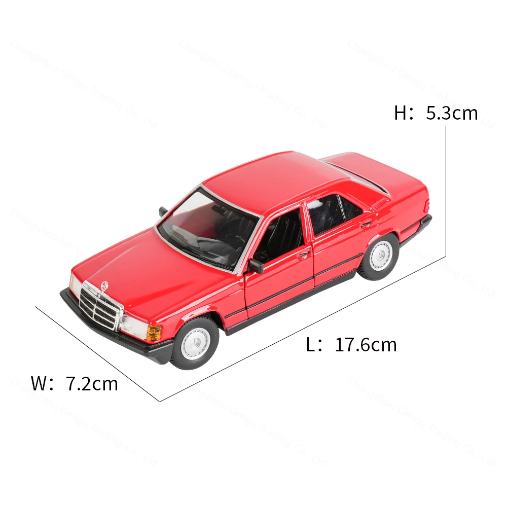 Bburago 1:24 Mercedes-Benz 190 E Alloy Racing Car Alloy Vehicle Diecast Pull Back Cars Model Toy Collection Gift