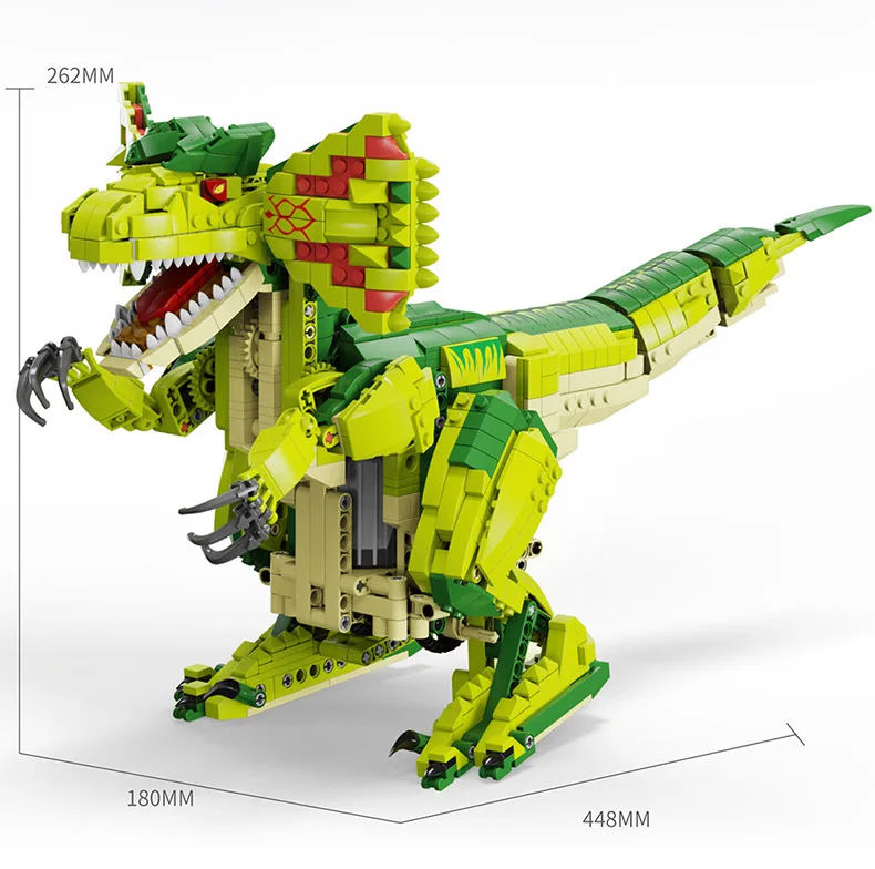 

Technical App RC Jurassic Dinosaur Building Block Dilophosaurus Brick Radio 2.4Ghz Remote Control Toys Collection For Gfits