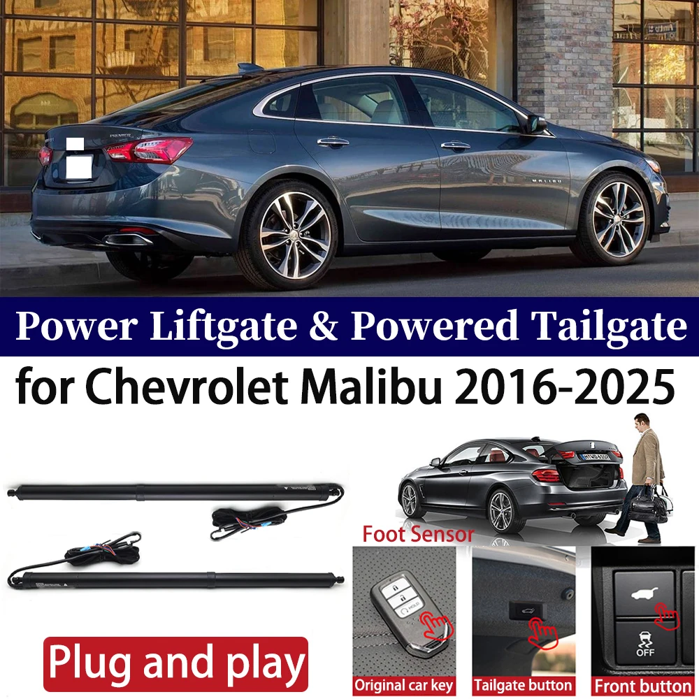 

ZhuCamX for Chevrolet Malibu 2016-2025 Car Auto Power Electric Tailgate Liftgate Lift Trunk Closer System Boot Lift Motor Kit