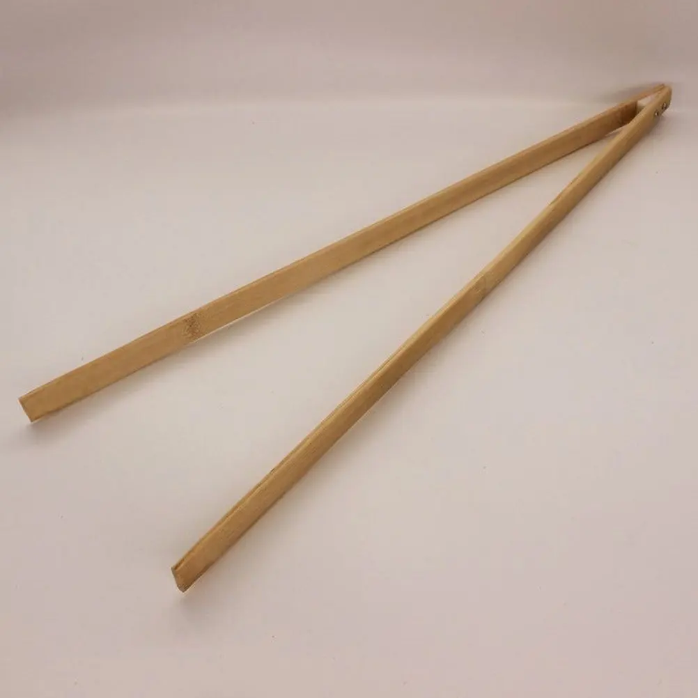 

2Pcs Eco Friendly Bamboo Garbage Clip Trash Grabber Tool Long Handle Litter Trash Grabber Outdoor Cleaning Supplies
