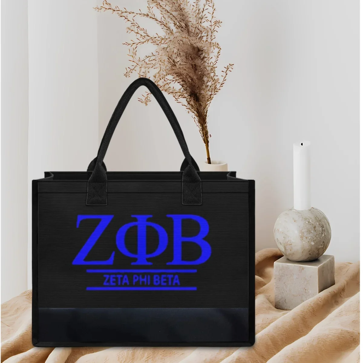 

Shoulder Bag for Women New Zeta Phi Beta Designer Large Capacity Tote Bags Portable Lady Office Handbags 2023 Mother's Day Gift