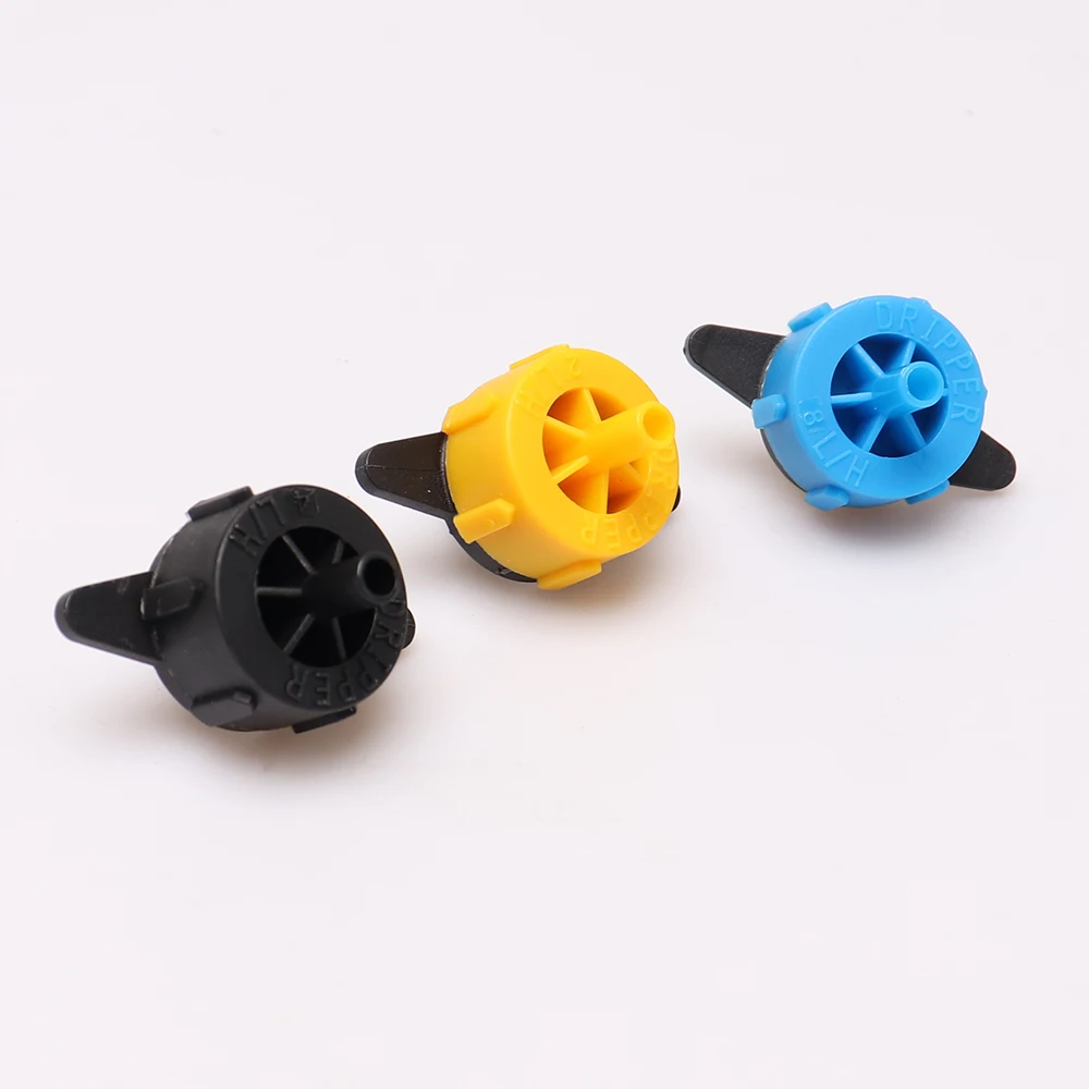 2L 4L 8L Greenhouse Fixed Flow Pressure Compensating Emitter Head Garden plant Water Micro Flow Regulator Irrigation Drippers