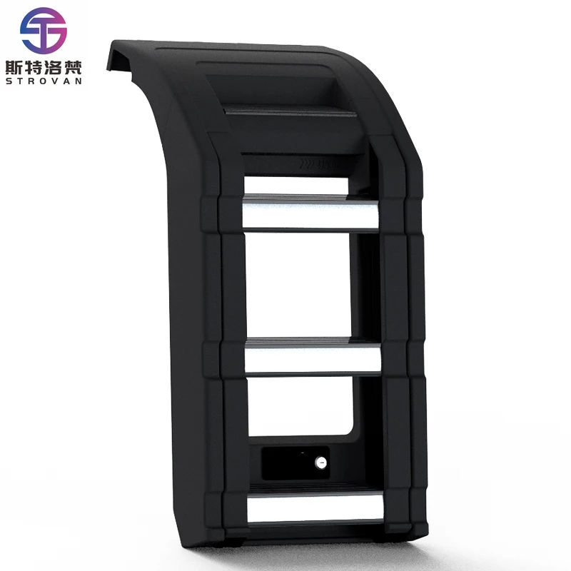 STLF Outdoor Off-road Vehicle Accessories Foldable Protection Non-destructive Installation Aluminum Alloy Car Side Ladder