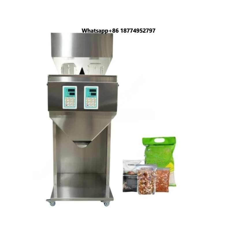 Commercial Double Head Filling Machine for Food Line Dried Fruit Nuts Oatmeal Granola Coffee Bean Pet Food Agricultural Products