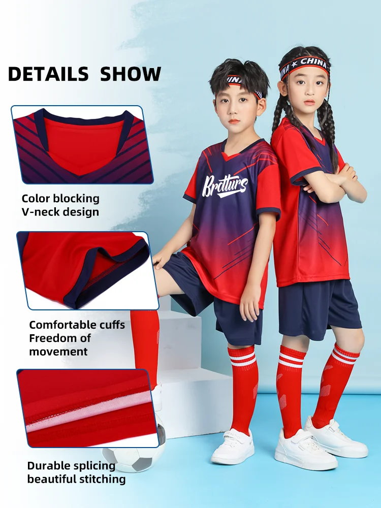 Children Team Training Uniforms Kid Basketball Jersey Quick-drying Fashionable Comfortable Boy Girl Shirt Sportswear Tracksuit