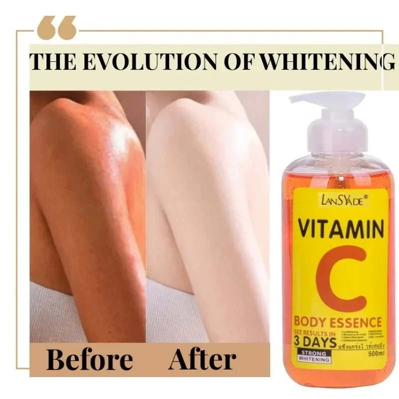 Vitamin C&VE Facial Essence VC Fruit Acid Brightening Repair Anti-aging Body Whitening Brightening Anti-wrinkle Essence 500ml