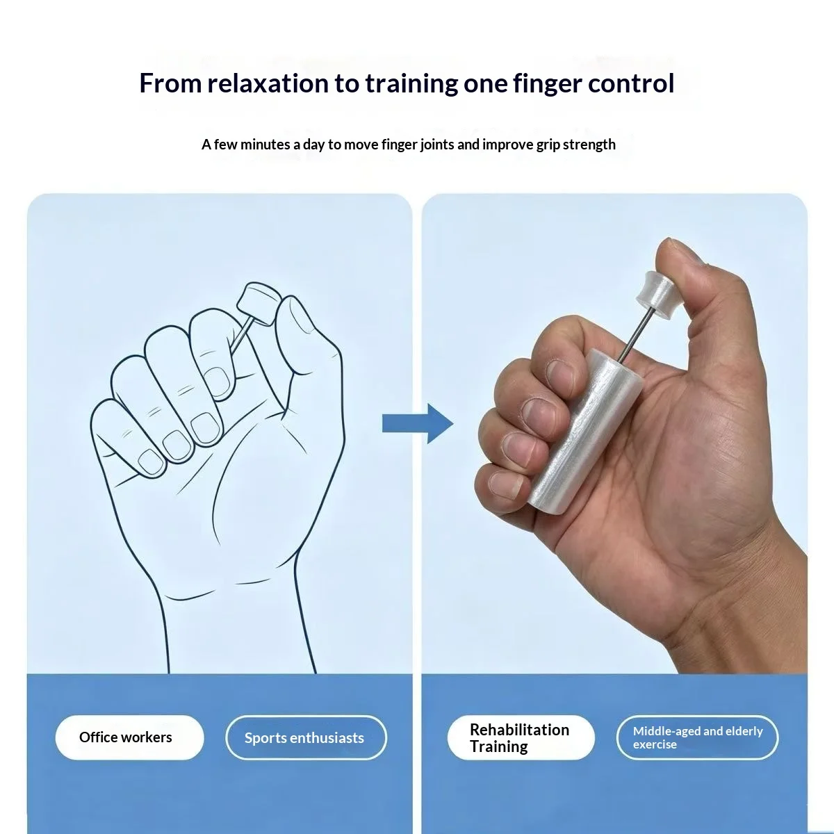 Non Adjustable Mute Thumb Trainer Can Not Change Strength Training Grip Antistress Toy Finger Climbing Thenar Eminence Recovery
