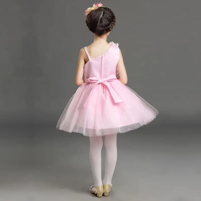 Children's dance performance attire, boys and girls choir dress, kindergarten flower princess fluffy gauze skirt performance att