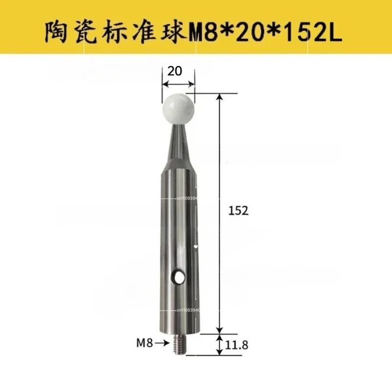Suitable for Three Coordinate Ceramics Ball Probe Three Dimensional Stylus M8/10 Calibration Detection CNC Machine Touch Probe