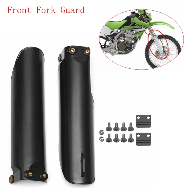 

2X Motorcycle Front Fork Guard Cover Protectors Guards Plastic for 140cc 160cc Dirt Pit Bike Front Fork Absorber Fender Cover