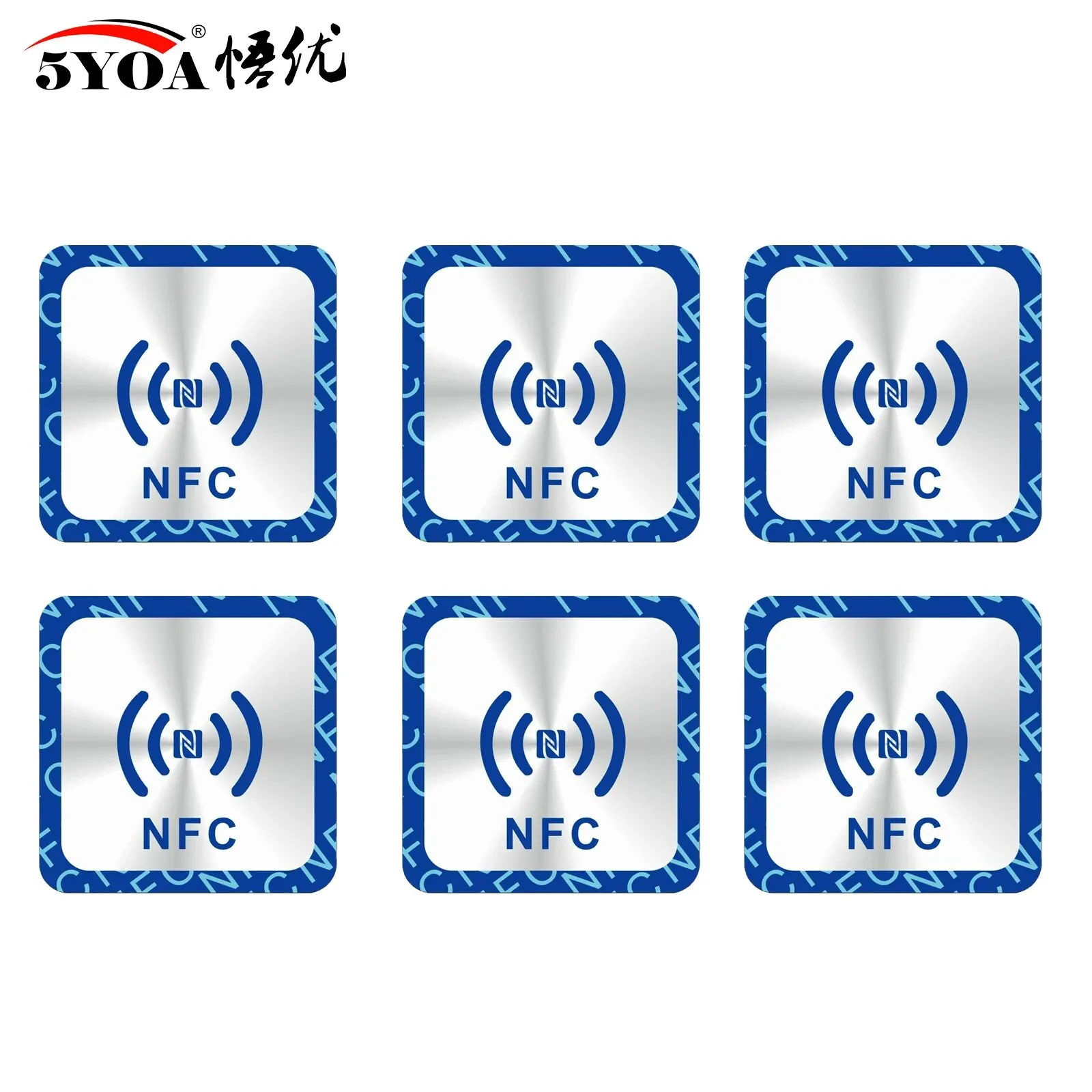 5YOA 30pcs NFC 태그 Nfc213 라벨 213 스티커 태그 배지 Lable 스티커 13.56mhz 화웨이 공유 Ios13 개인 자동화 짧은