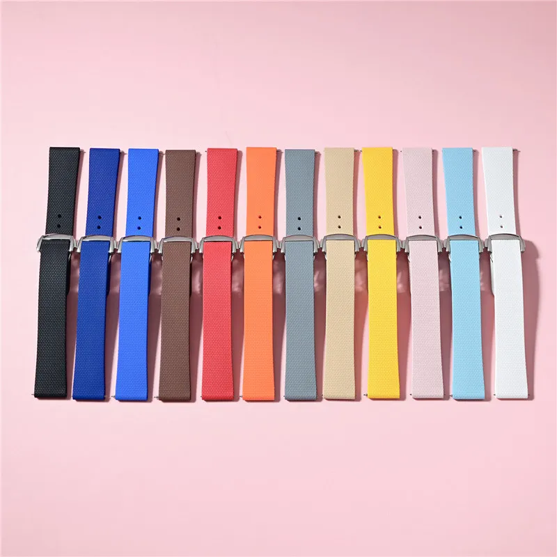 Fluoro Rubber Strap for Swatch X Omega MoonSwatch FKM for Seamaster 300 Quick Release Waterproof Sport Watch Band Bracelet 20mm