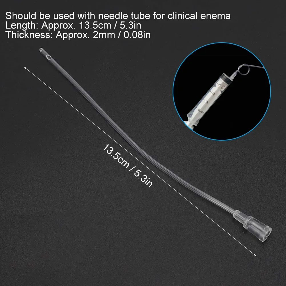 100pcs Enteroclysm Tube Disposable Children Infant Anal Canal  Enteroclysm Tube Intestinal Wash Bags Enema Bag Tube Medical Care