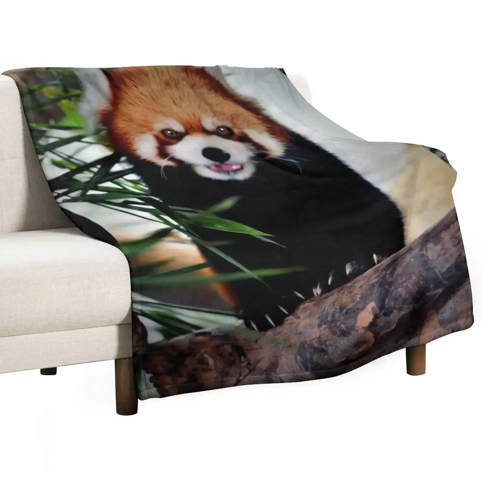 

Red Panda Throw Blanket bed plaid Moving Blankets