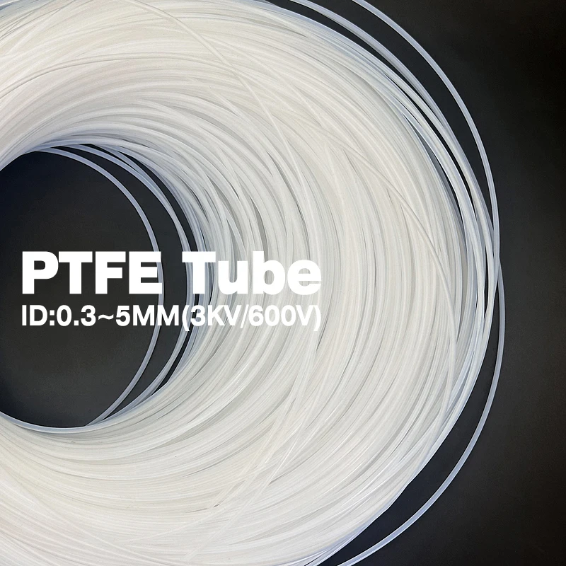 

Полупрозрачная капиллярная трубка из ПТФЭ ID 0,3 мм ~ 5 мм, фтор-пластик, устойчивая к высоким температурам капиллярная трубка, точное применение