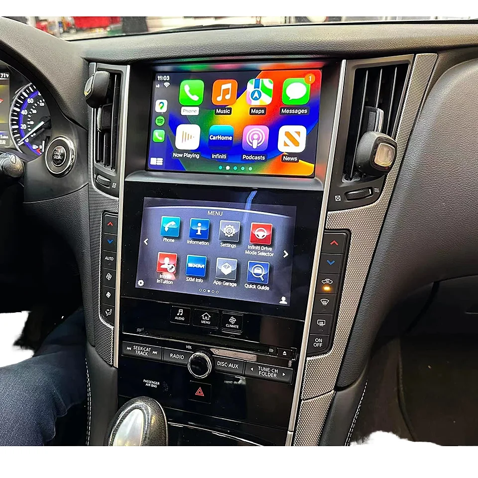 New Wireless CarPlay Android Auto GPS Navigation Carplay Box For Infiniti QX70/Q70L/G35/FX35/FX50/EX25/EX35 Electronics