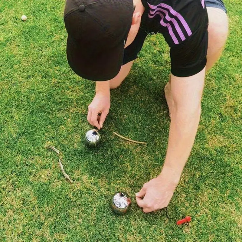 Metal Petanque Ball Set 3 6 8pcs Bocce Game for Outdoor Backyard Lawn Sports and Beach Fun image 5