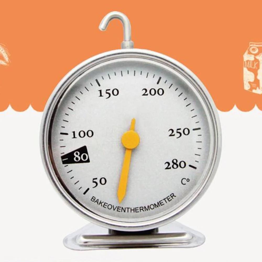 

100PCS/LOT Kitchen Electric Oven Mechanical Thermometer Stainless Steel Baking Thermometer Baking Tools For Oven