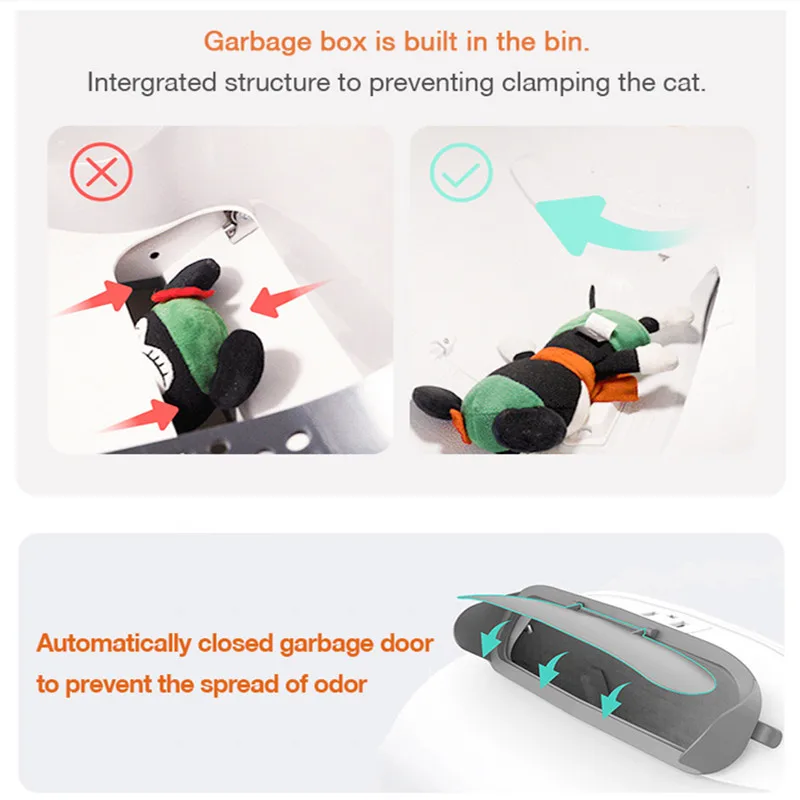 New Large Automatic Cat Toilet with TUYA App Remote Control Self-cleaning Intelligent Heath Monitor Cat Litter Box