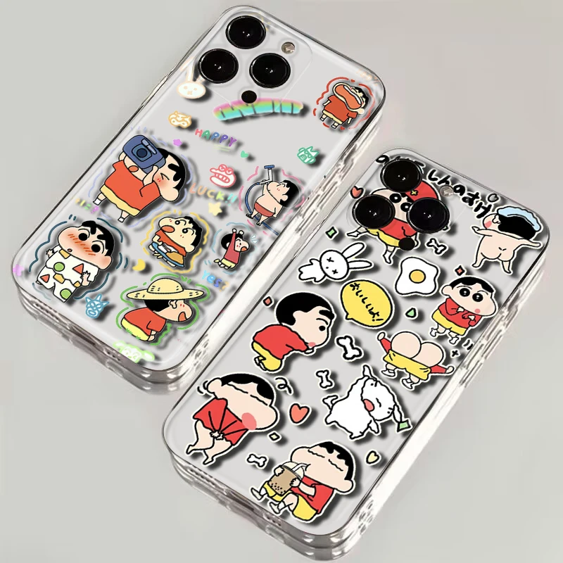 B2 Crayon Shin Chan Capa Macia para Tecno Spark 5 AIR 6 GO 7 7T 7P KF6 LD7 KE7 KE5 Pova 2 Camon 16 17P 17 CG7 CG8 BC1 POP 4