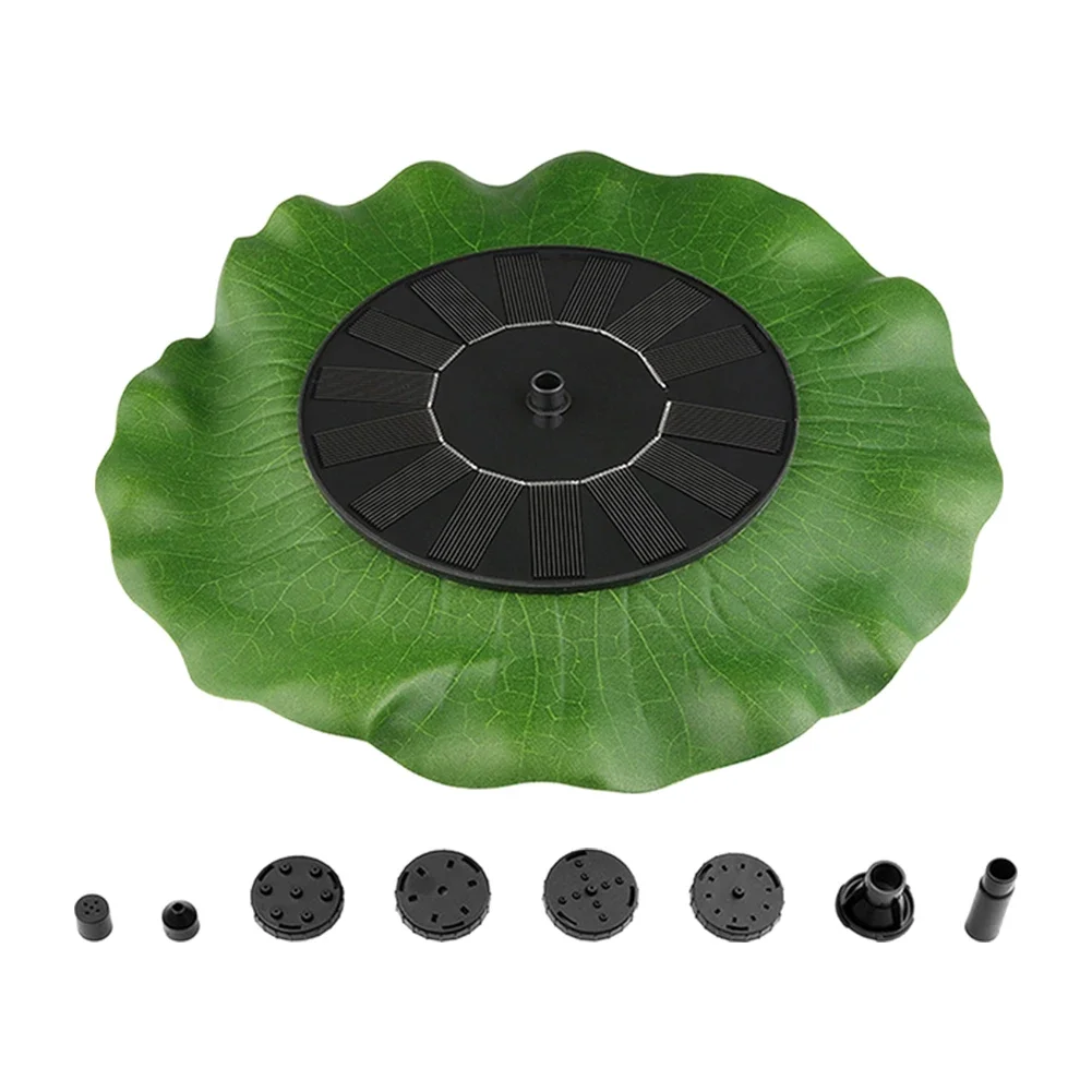 Solar Water Fountain Lotus Leaf Fountain Pump For Garden Pool Fountain Bird Bath Green Lotus Leaf Solar Fountain Water Pump