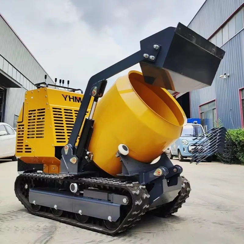 

YG Customized Fast Delivery Mini Concrete Mixer Crowler For Construction Diesel Engine Mini Dumper For Sale