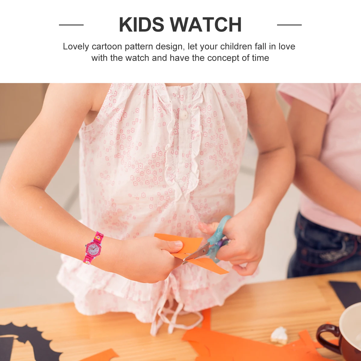 Детские часы, детские наручные часы с героями мультфильмов, кварцевые часы с цветочным узором, водонепроницаемый регулируемый ремешок, подарок для повседневного использования, детские часы