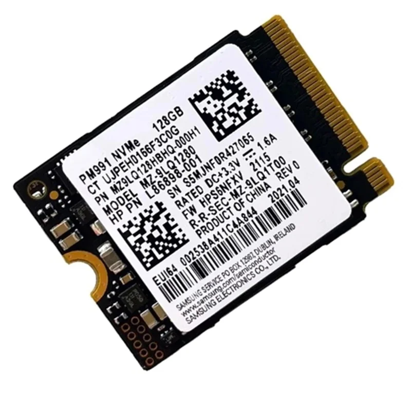 

PM991 128G 2230 PCIE3.0 NVME SSD High Speed Data Transfer For Laptop Tablets Storage Hard Disk Card Durable Easy To Use