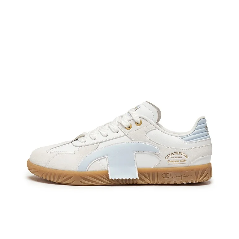 Champion Low top Skateboard Shoes Women's Milk White/Qinghui Blue U6AFCTW68M2