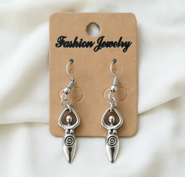 Fertility Goddess Earring Love Findings Venus Of Willendorf Stud Pregnancy Drop Female Jewelry