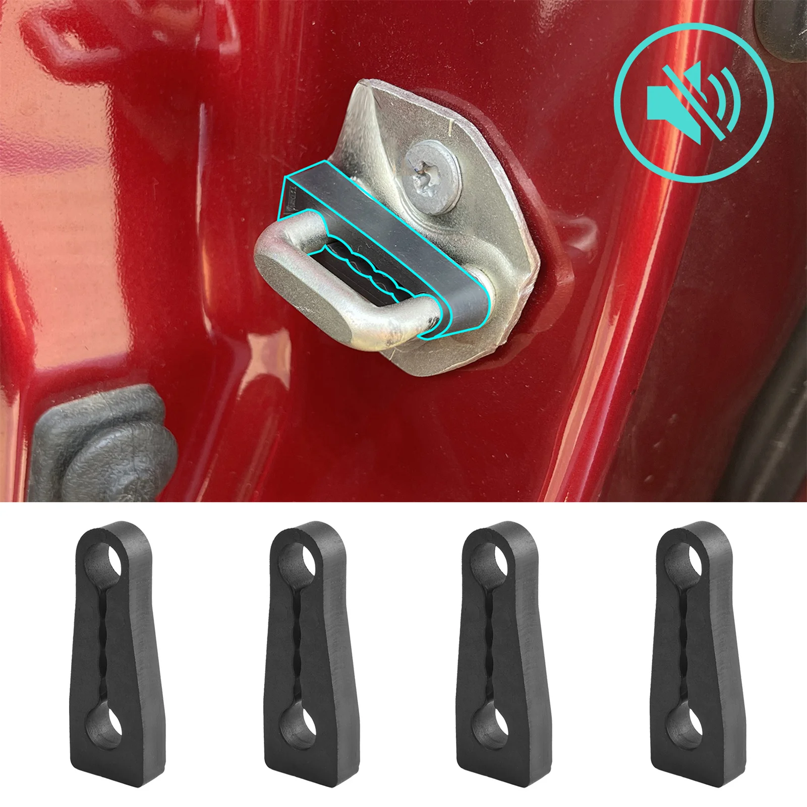 Car Sound Damper Door Lock Buffer For TOYOTA LiteAce Van Truck TownAce 1986 – 2007 Rattling STOP Soundproof Noise Deaf Seal
